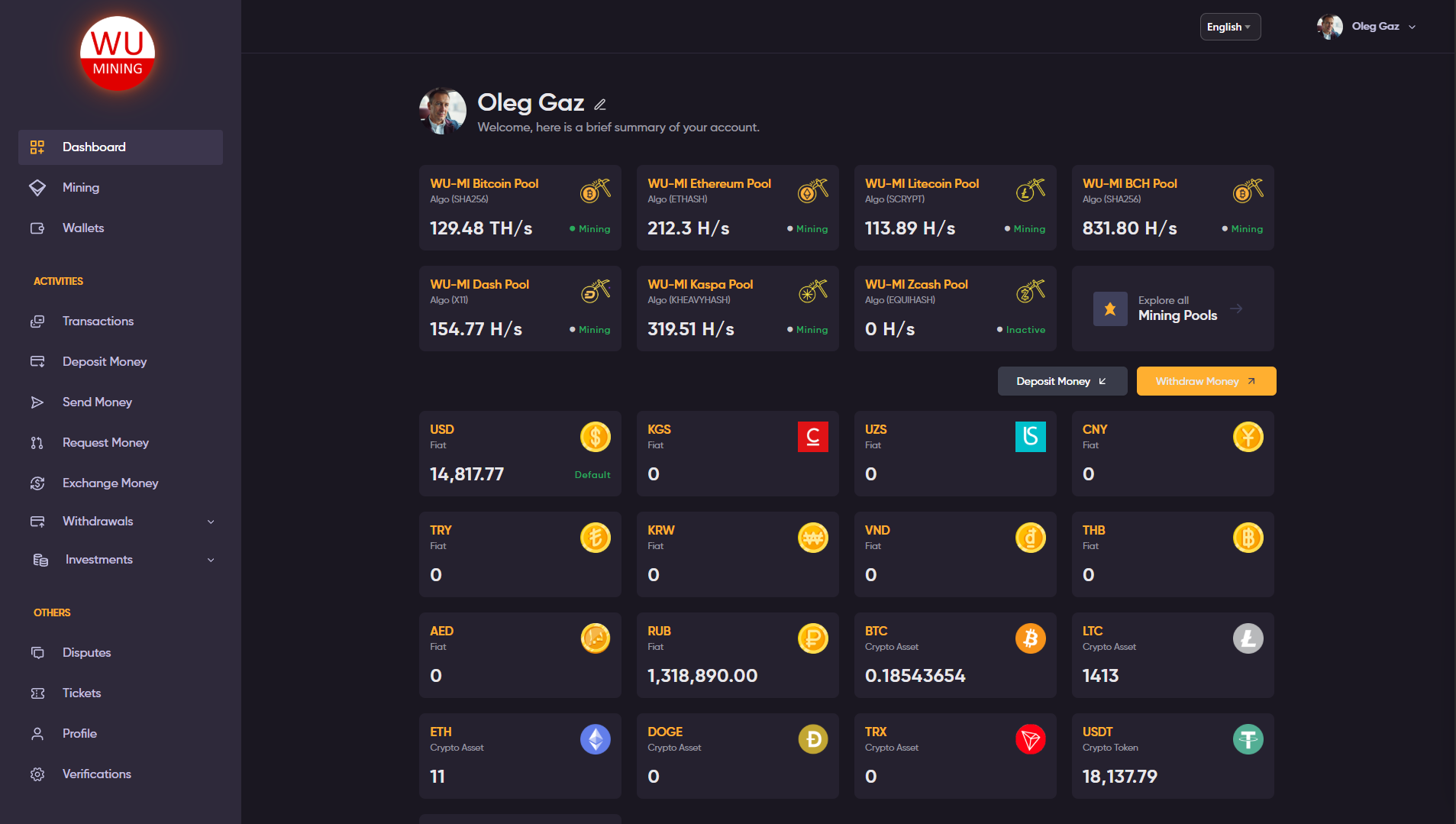 7SUU Dashboard